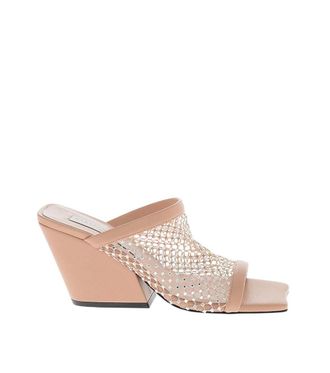 Stella McCartney Pink Leather Crystal Heels