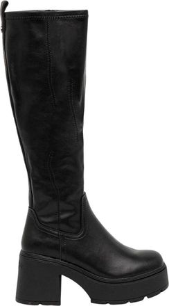 Buffalo Mila Hi Boot - Dames - Schoenen - Zwart - Maat: 40 EU Zijde