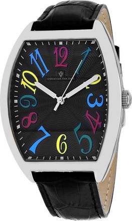 Christian Van Sant Royalty II Quartz Black Dial Mens Watch CV0372