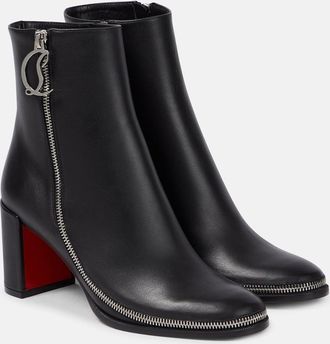 Christian Louboutin CL Zip leather ankle boots