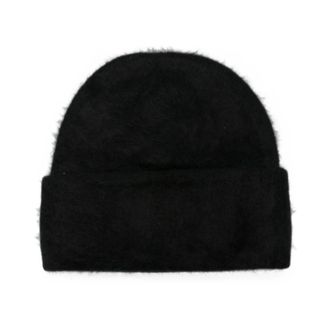 Soft Goat Cashmere Muts - Dames - Hoeden - Zwart - ONE Size - Wol - Accessoires