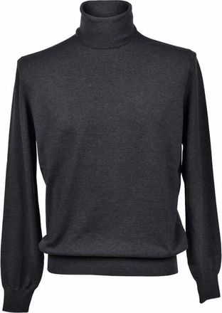 Brunello Cucinelli MenS Charcoal Turtleneck Sweater, Size 44