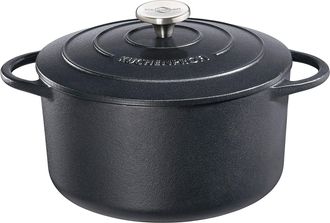 K&uuml;chenprofi Provence Enameled Cast Iron Round Dutch Oven, 11 dia., 7 qt