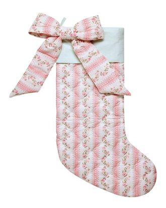 Peking Handicraft Quilted Printed Cami Bow Stocking