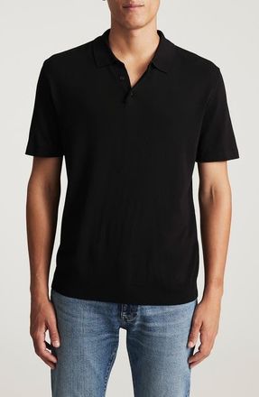 Mavi Edition Slim Fit Polo in Black at Nordstrom, Size Medium