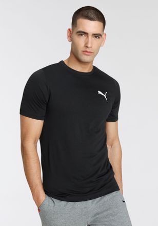 Puma T-Shirt PUMA ACTIVE SMALL LOGO TEE, Herren, Gr. XXL, schwarz (puma schwarz), Jersey, Obermaterial: 100% Polyester, unifarben, regular fit normal, Rund