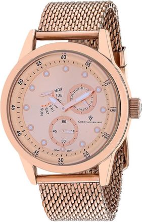 Christian Van Sant Rio Quartz Rose Gold Dial Mens Watch CV8719