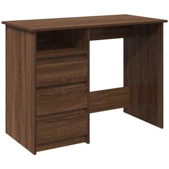 vidaXL Desk Brown Oak 102x50x75 cm Engineered Wood Vidaxl