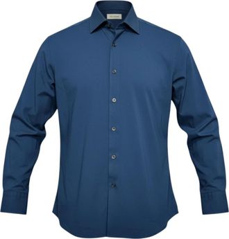 Sonrisa Het ideale jersey overhemd - Heren - Casual Overhemden - Blauw - XL - Katoen - Overhemden