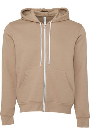 Bella + Canvas Canvas Unisex Zip-up Polycotton Fleece Hooded Sweatshirt / Hoodie