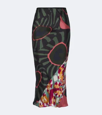 Dries Van Noten Printed midi skirt