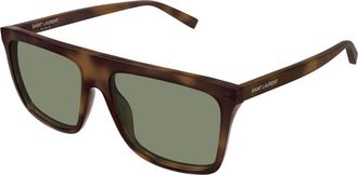 Saint Laurent Sunglasses, unisex, Brown, Size: 59 MM Sunglasses