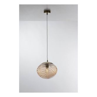 Netlighting Nereide Globe Glass Ceiling Pendant Champagne E27 in Beige