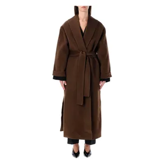 By Malene Birger Stijlvolle Trullem Jas voor Vrouwen - Dames - Mantels - Bruin - Maat: XS