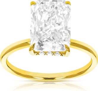 Vir Jewels 4 cttw Lab Grown Diamond Engagement Solitaire Ring in 14K Yellow Gold For Women
