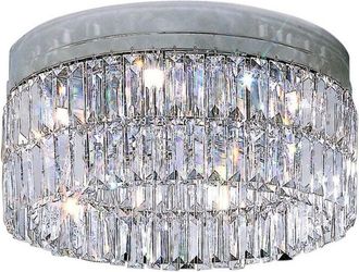 Kolarz Kolarz Prisma - L&aacute;mpara De Techo De Cristal De Dise&ntilde;ador, Cromo Pulido, 6x G9