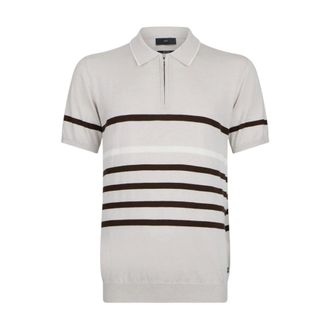 Liu Jo Polo in Maglia con Mezza Zip - male - Liu Jo - Polo Shirts - Gray - XL - Tops