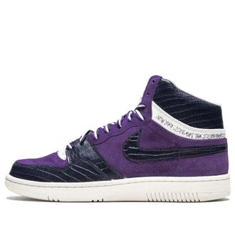 Nike x Stussy Court Force Hi Varsity Purple Dark Obsidian 312270-542