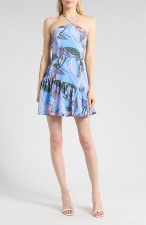 Hutch Halter Minidress in Peri Inked Iris at Nordstrom Rack, Size X-Large