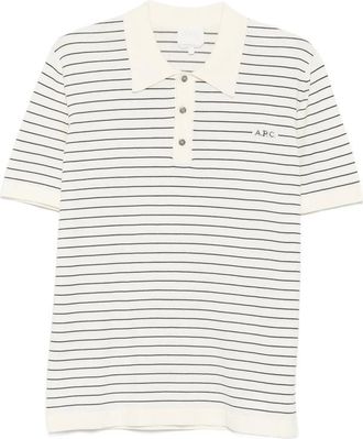 A.P.C. A. p.c. Striped Short-sleeve Polo Shirt