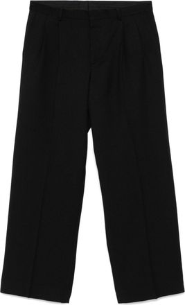 Sunflower wide-leg pleated trousers - Black