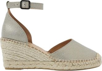 VIA VAI Flora Braid Espadrilles - Dames - Sleehakken - Grijs - 39 EU - Su&egrave;de - Schoenen