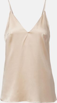 Brunello Cucinelli Silk-blend satin camisole