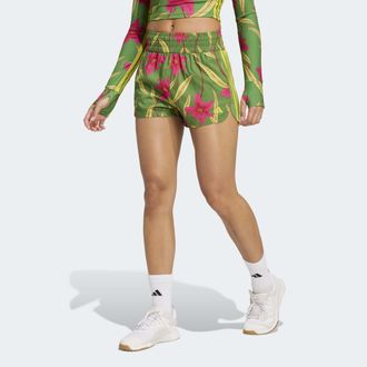 adidas Shorts ADIDAS PERFORMANCE ADIDAS X FARM PIO PACER, Damen, Gr. XXL, N-Gr, crew gr&uuml;n, bahia magenta, unity lime, normal, gr., Obermaterial: 100% Polyest