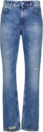 Givenchy Ocean Blue Slim Fit Gewassen Denim Jeans - Heren - Regular Fit Jeans - Blauw - W32 - Denim - Jeans