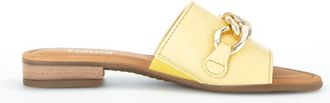 Gabor Comfort Slippers - Dames - Sandalen - Geel - 42 1/2 EU - Leer - Schoenen