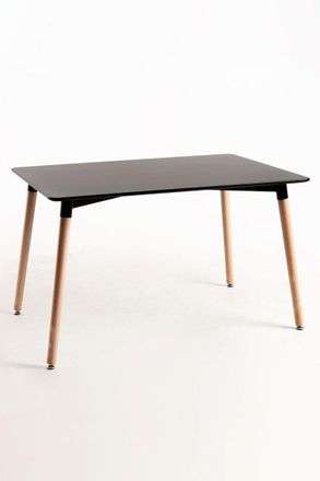 Regalos Miguel Estilo N&oacute;rdico - Mesa Tower Rectangular 120 X 80 Cm - Negro