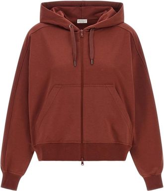 Brunello Cucinelli Mujer, Sudaderas, Rojo, Talla: XS