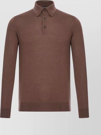 Ermenegildo Zegna long sleeve turtleneck polo knitwear
