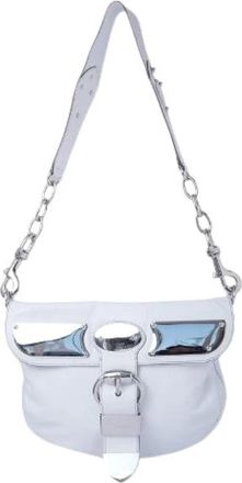 Gucci Pre-owned Shoulder Bag - Dames - Vintage Schoudertas - Wit - ONE Size - Leer - Vintage
