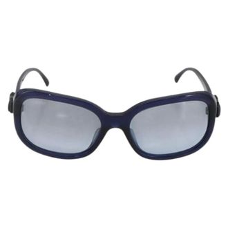 Chanel Pre-owned Accessories, female, Blue, Size: ONE SIZE Pre-owned Plastic Sunglasses