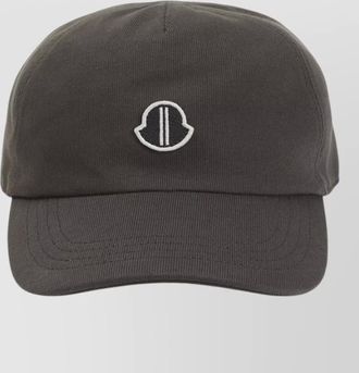 Rick Owens moncler logo cap curved brim design