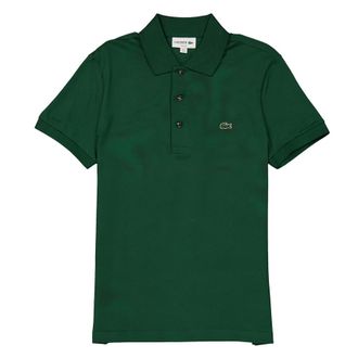 Lacoste Stretch Pique Short-Sleeve Slim Fit Polo Shirt, Brand Size 1 (XX-Small)