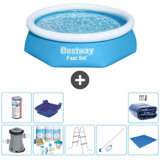 Bestway Piscina Bestway Fast Set Redonda - 244x61 Cm - 8-piezas S21411