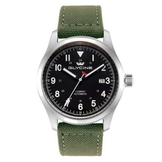 Glycine Combat Field Automatic Black Dial Mens Watch GL0585