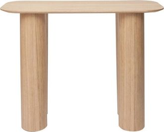 Miliboo Mesa Consola De Dise&ntilde;o De Madera Clara 100 Cm Foleen