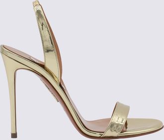 Aquazzura Sandals Soft Gold-Donna