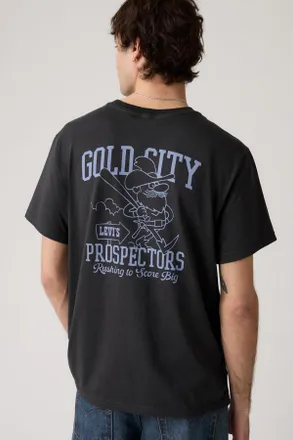 Levi's T-shirt stampata taglio comodo - Uomo - L - Nero / Gold City 1.2 Phantom
