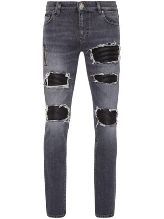 Philipp Plein Jeans slim Rock Star - Nero