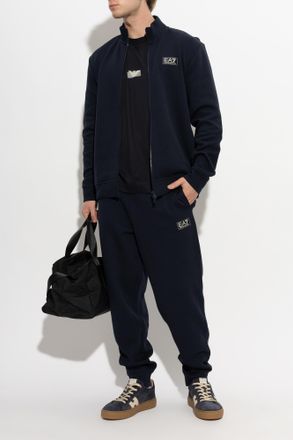 Emporio Armani T-shirt With Logo, Mens, Navy Blue