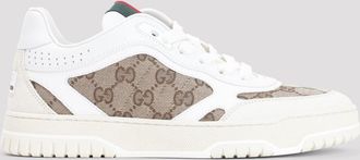 Gucci White Lace Up Sneakers