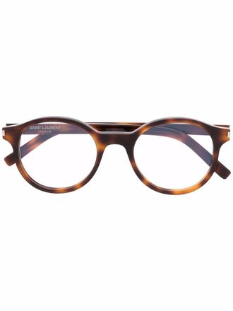 Saint Laurent Eyewear Occhiali tondi - Marrone