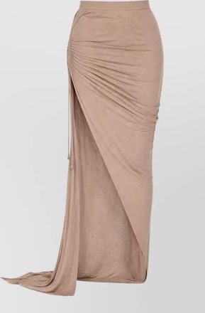 Rick Owens asymmetric long skirt with slit
