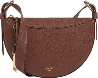 Lancel Faubourg Demi-Lune Schoudertas - Dames - Schoudertassen - Bruin - ONE Size - Leer - Tassen