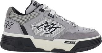 Amiri Grijze Sneakers met Contrasterende Details en Rubberen Zool in Leer Heren - Heren - Sneakers - Grijs - 47 EU - Leer - Schoenen