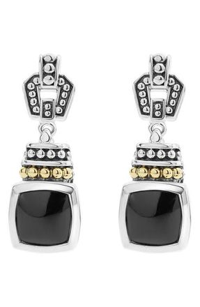 Lagos Rittenhouse Square Semiprecious Stone Drop Earrings in Black Onyx at Nordstrom